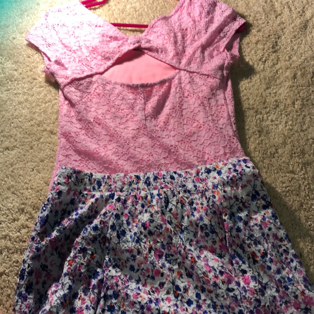 Cute summer time floral skirt and shirt